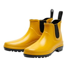 Grand Step Shoes Gummistiefel Vickie (Chelseaboot aus Naturkautschuk) gelb Damen